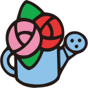Flower watering flower rose Icon