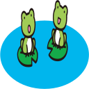 Frog animal cartoon cute Icon
