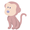 Monkey, cartoon animal Icon