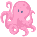 Octopus, cartoon animal Icon