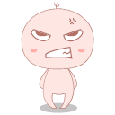 Angry bean curd Icon