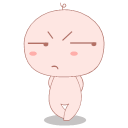 Disgusted bean curd Icon