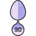 Number of lucky eggs Icon