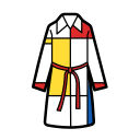 Clothing - medium length coat Icon