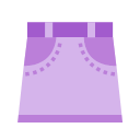 Purple skirt Icon