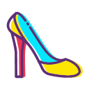Clothes and high heels Icon
