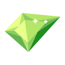 Faceted irregular quadrilateral diamond crystal Icon