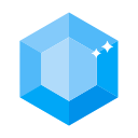 Faceted rhombic regular hexagonal diamond crystal Icon