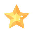 Faceted Star Diamond crystal Icon