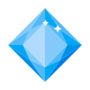 Faceted tetragonal diamond crystal Icon