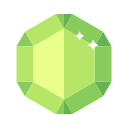 Faceted twelve sided diamond crystal Icon