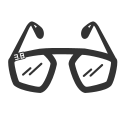 Glasses - Grey Icon