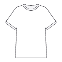 Round neck T-shirt Icon