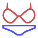Multicolor linear underwear Icon