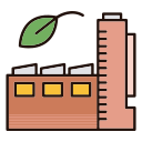 Green factory Icon