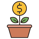 Growth business Icon