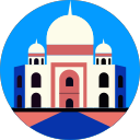 India Taj Mahal Icon