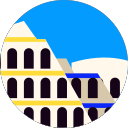 Rome - Colosseum of ancient Rome Icon