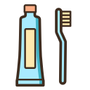 Toothpaste toothbrush Icon