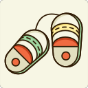 Cotton slippers Icon