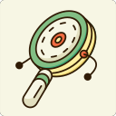 drum-shaped rattle Icon