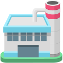 Factory, building, building, production Icon