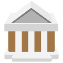 Government departments, buildings, construction Icon