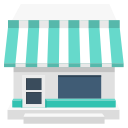 Shops, canteens, houses, buildings Icon
