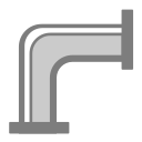Right angle pipe Icon