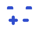 Positive and negative electrodes Icon