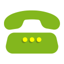old phone_flat Icon