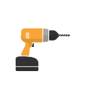 Large electric drill Icon