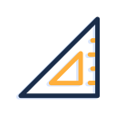 Triangular ruler Icon