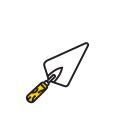 Triangular shovel Icon