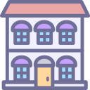 Hotel, hostel, house, building Icon