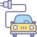 Electric vehicle charging Icon