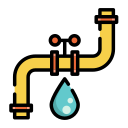 Water pipe installation Icon
