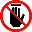 Do not touch Icon