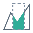 Fill and cut analysis Icon