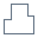 Orthogonal polygon Icon