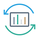 Statistical chart conversion Icon