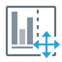 Statistical moving symbol Icon