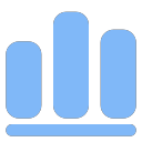 Bar chart, data Icon