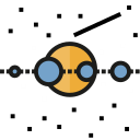 Aerospace - Galactic solar system Icon
