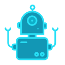 Artificial intelligence robot Icon