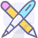 Pen, pen, pencil Icon