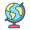 Linear globe Icon