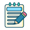 Linear writing Icon