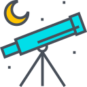 Astronomical telescope Icon