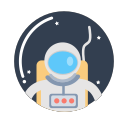 astronaut. SVG Icon